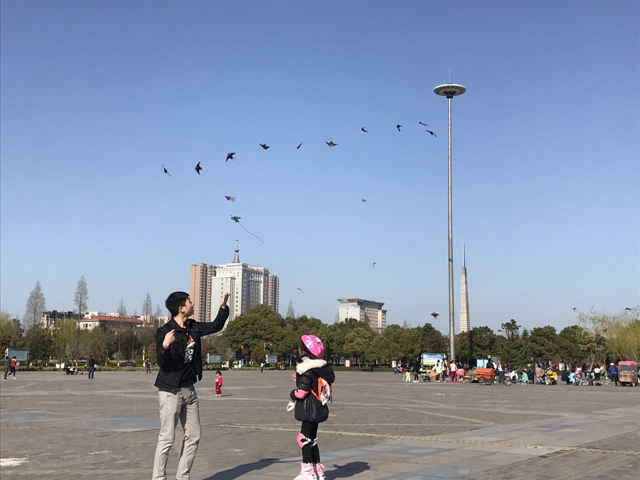 不負春日好時光  風(fēng)箏齊舞碧云天