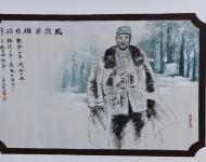 墻體畫(huà)為民族英雄楊靖宇，利用典范人物為群眾做榜樣，彰顯民族大義。