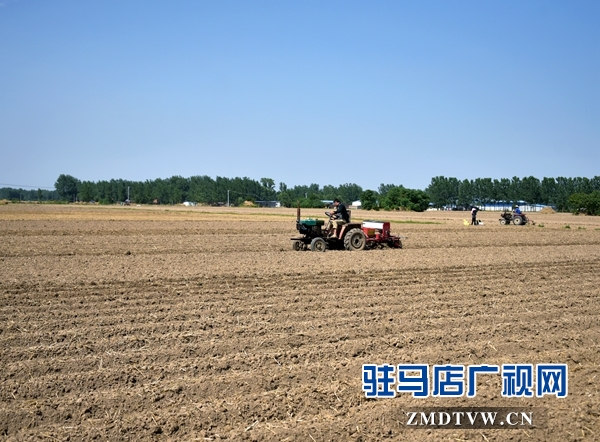 正陽縣永興鎮(zhèn)：400臺(tái)“鐵牛”搶種忙