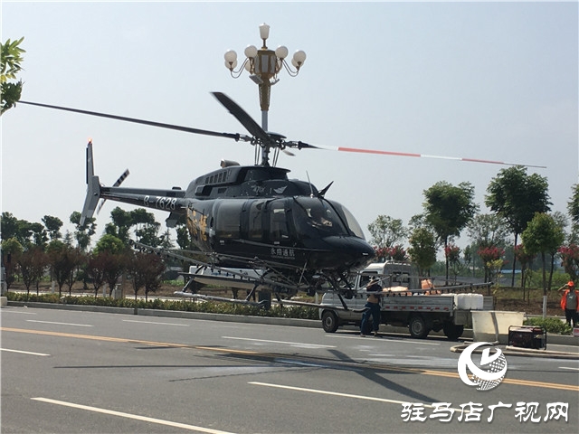 泌陽縣實施飛機(jī)噴灑防治美國白蛾和楊樹食葉害蟲