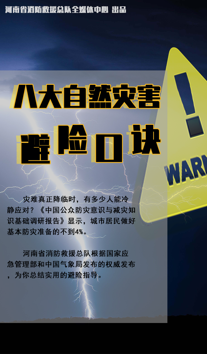 防災(zāi)減災(zāi)宣傳周開啟！這些知識必須知道！