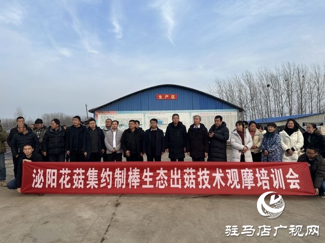 泌陽花菇集約制棒生態(tài)出菇技術(shù)觀摩培訓(xùn)會(huì)召開