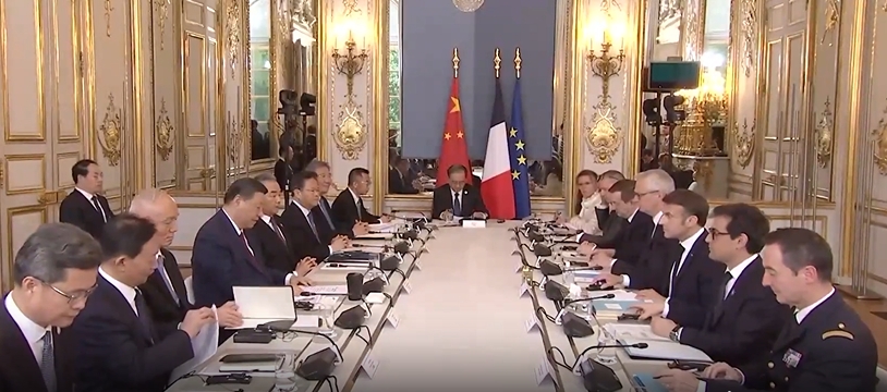 習(xí)近平同法國總統(tǒng)馬克龍舉行會談