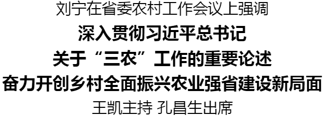 河南省委農村工作會議召開