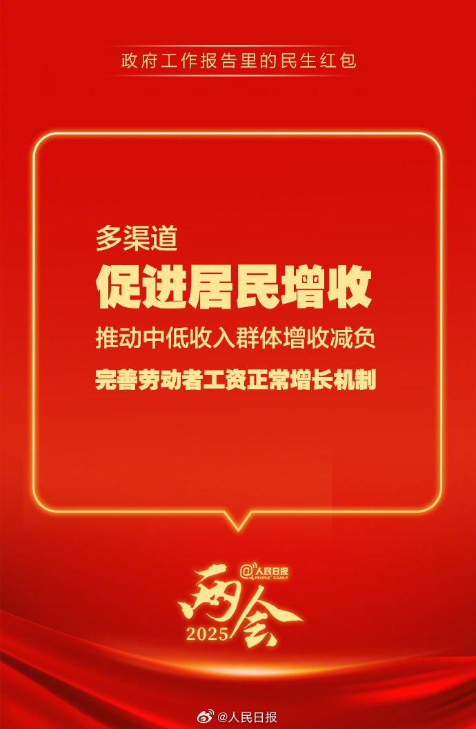 快查收！政府工作報告里的民生紅包