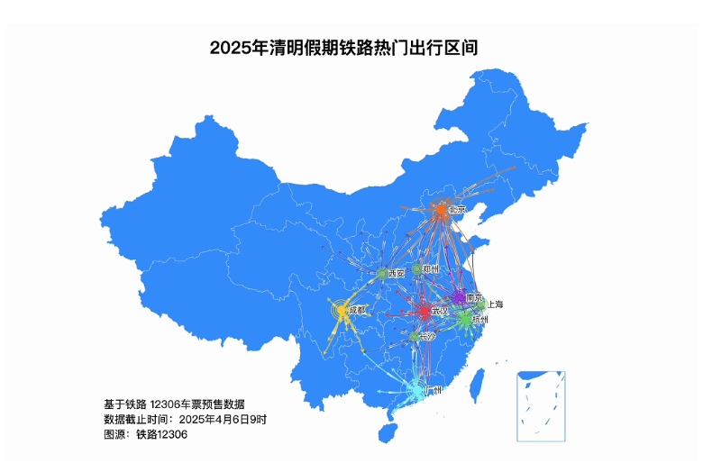 4月6日全國(guó)鐵路預(yù)計(jì)發(fā)送旅客2000萬人次