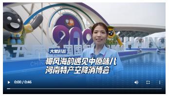 椰風(fēng)海韻遇見中原味兒 河南特產(chǎn)空降消博會