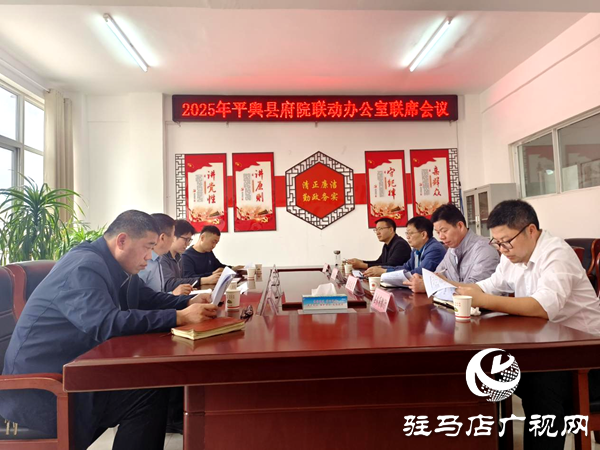 平輿縣府院聯(lián)動辦公室組織召開第三批重點事項聯(lián)席工作會