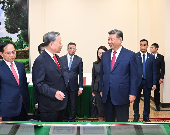 習(xí)近平同越共中央總書記蘇林舉行會(huì)談