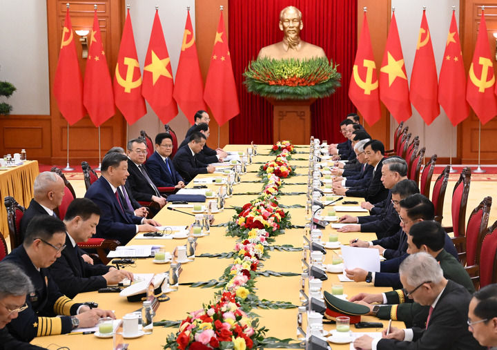 習(xí)近平同越共中央總書記蘇林舉行會談
