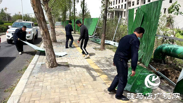確山縣住建局：迅速行動(dòng) 全力恢復(fù)大風(fēng)后市容市貌