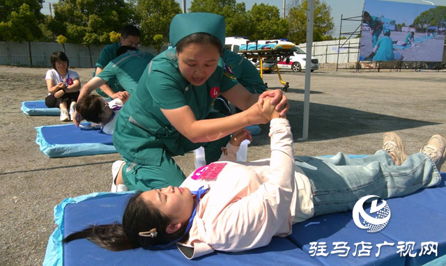 駐馬店市衛(wèi)生健康委員會開展防汛及突發(fā)事件醫(yī)療救援應急演練