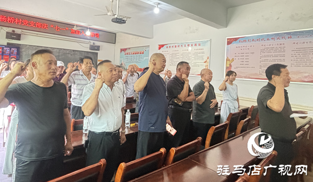 駐馬店經(jīng)濟開發(fā)區(qū)關(guān)王廟鄉(xiāng)楊橋村開展慶“七一”主題系列活動