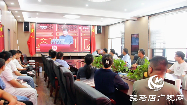 新蔡縣社會各界集中收看紀(jì)念中國人民抗日戰(zhàn)爭暨世界反法西斯戰(zhàn)爭勝利80周年大會直播實況